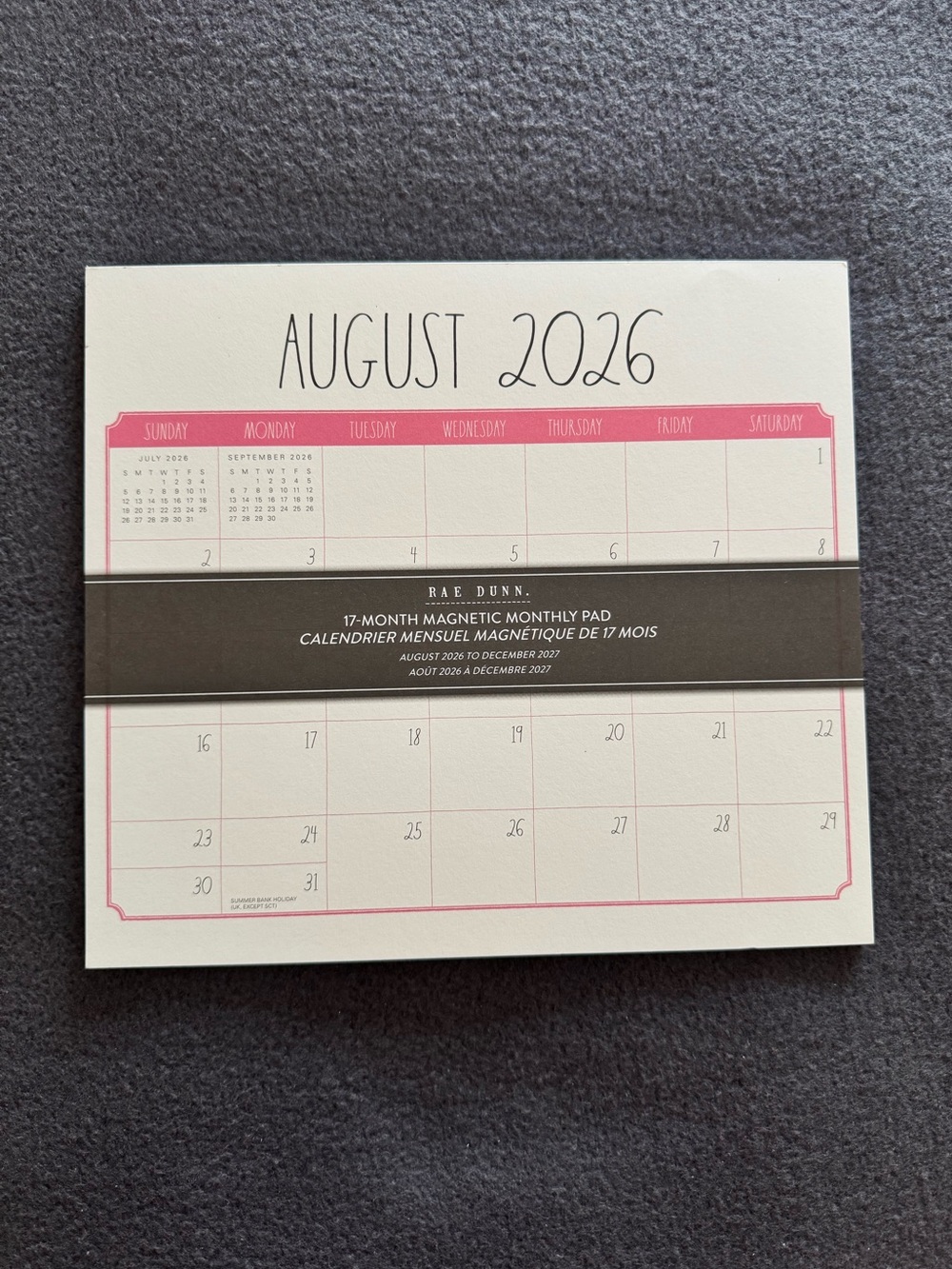 Rae Dunn Magnetic Monthly Planner